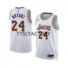 Maillot NBA Los Angeles Lakers Kobe Bryant 24 Nike 2022-23 Association Edition Blanc Swingman - Homme